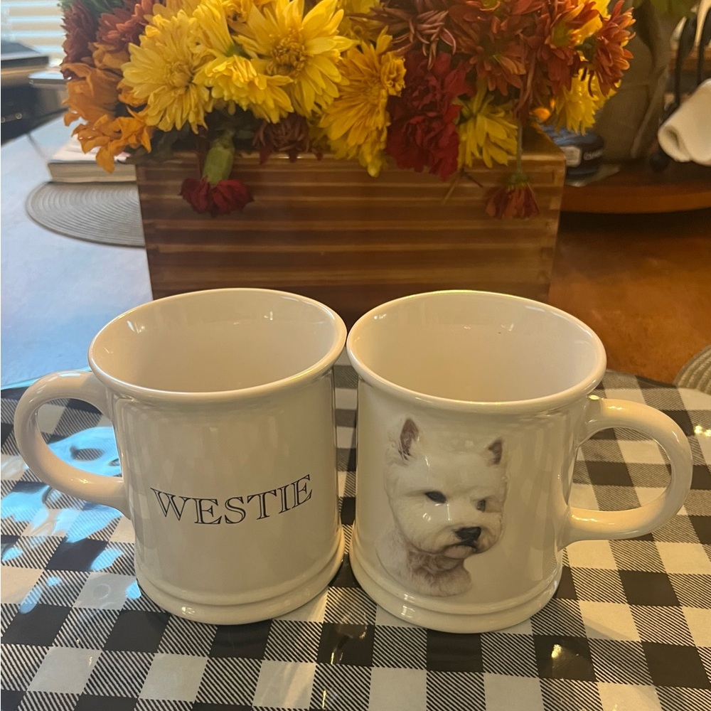 Westie coffee cups